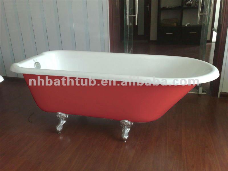 Classical Cast Iron Enamel Bathtub,Home Use Tub With Four Legs,Popular