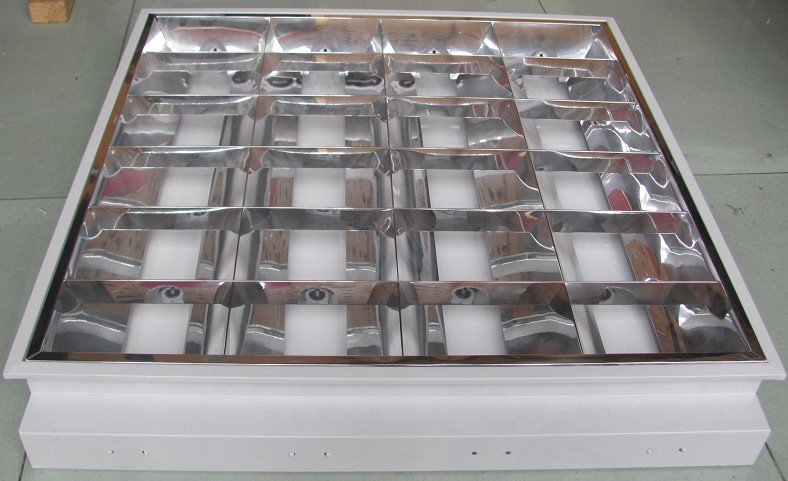 Recessed Office Fluorescent Lighting : T fluorescent louver office recessed grille lighting