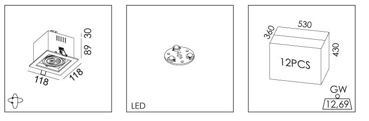 Good Finishing 3 1w Led Recessed Down Light Led Down Lamp Led Recessed Ceiling Light Buy Led Recessed Down Light Led Down Lamp Led Recessed Ceiling