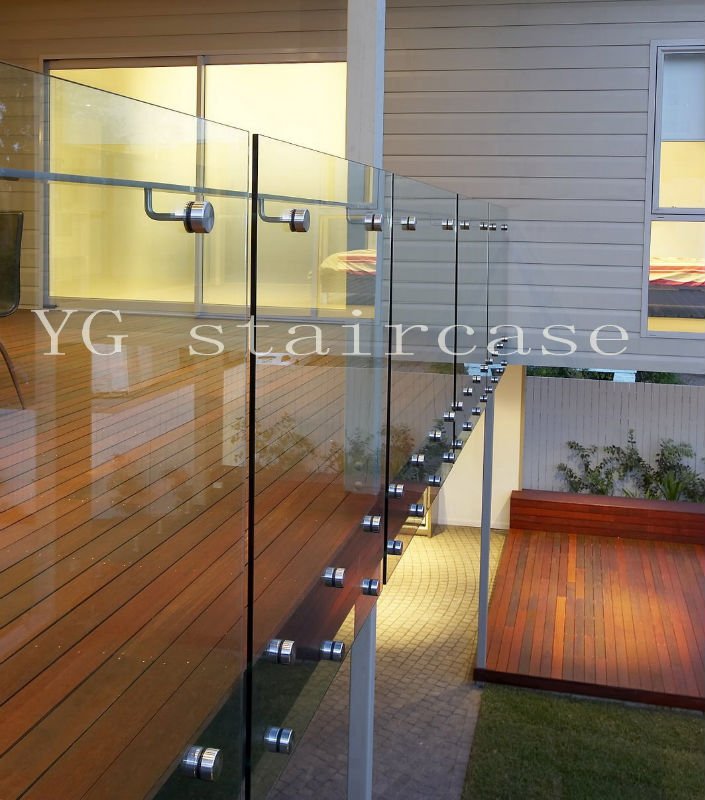 Balcony Stainless Steel Glass Railing Designs Yg-b2 - Buy ...