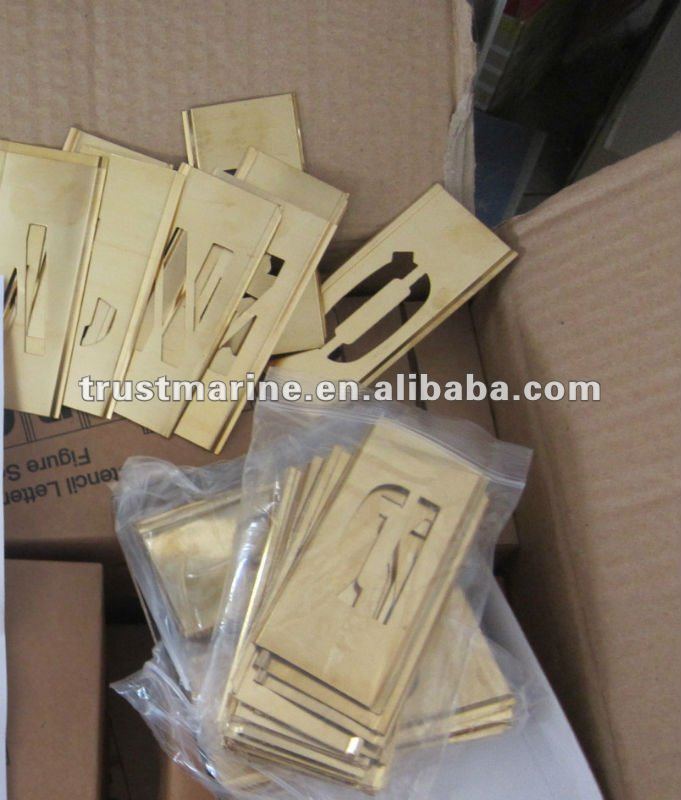 Impa 613138,Stencil Letter And Figure Sets Brass Az & 09 60mm 76pcs