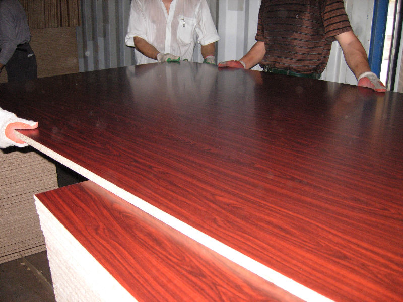 Ethiopia Mdf Wood Grain Melamine Mdf Board For Furniture Manufacturer