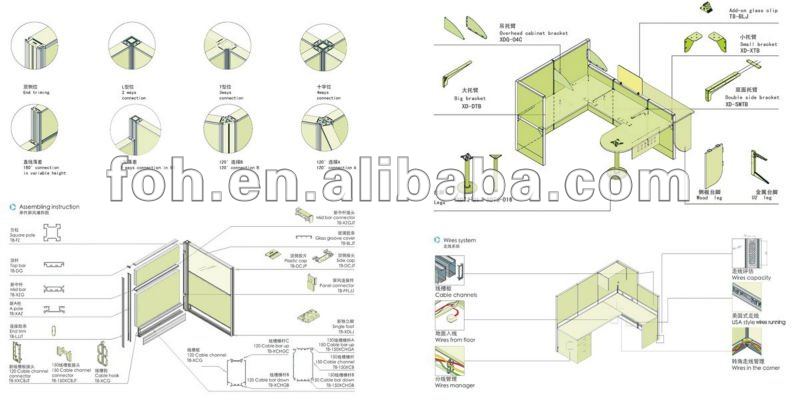 Wall Partition New Style Office Modular Cubicle Foht10a 005 Buy