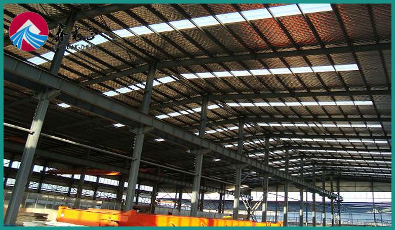 anti-earthquake light metal roof steel frame structure warehouse