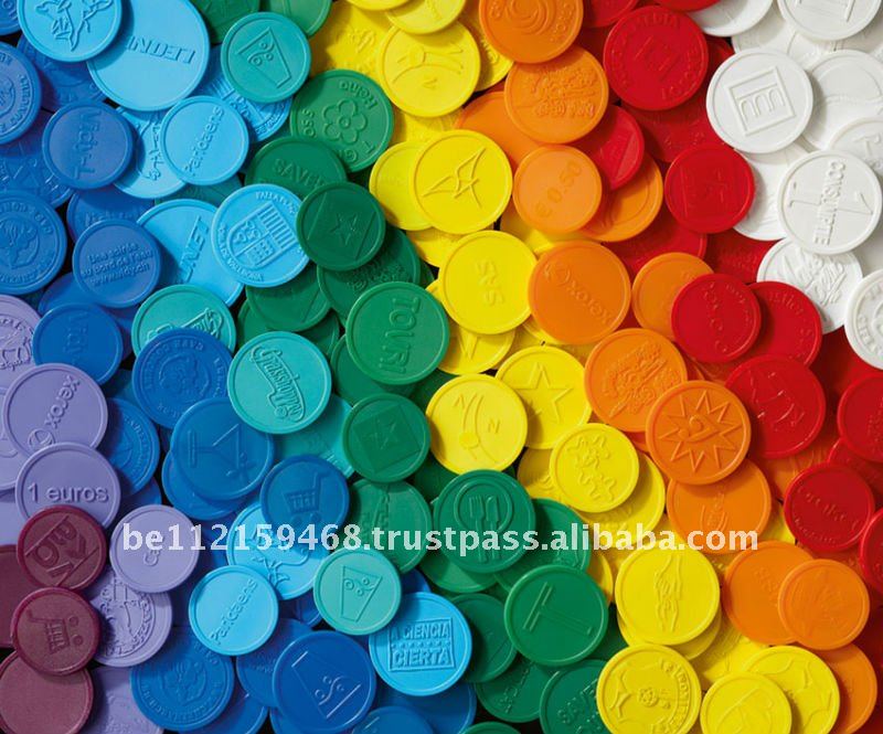 Embossed Plastic Token Coin - Buy Embossed Plastic Token