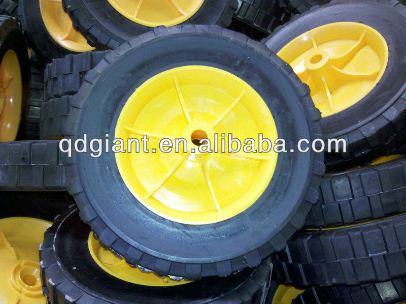 semi-pneumatic lawnmower wheel 8x1.75"