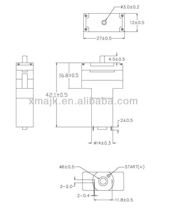Plastic low pressure air pump AJK-B1401