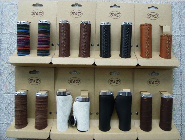 Brown/black Leather Grips 2401701 For Mtb Buy Leather Grips,Handle