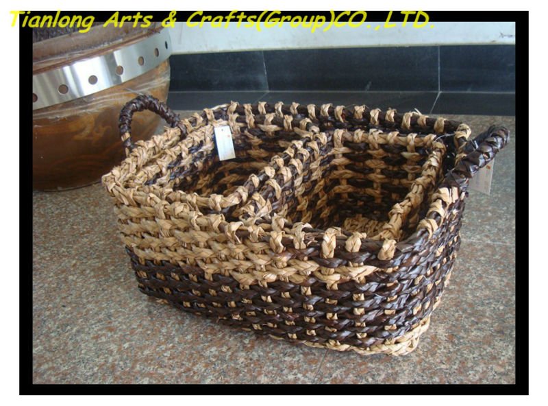 100% pure manual straw stock basket