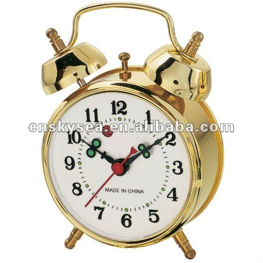 Metal Wind Up Twin Bell Alarm Clock Buy Desk Clock,China Novelty