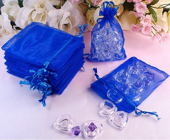 Royal Blue Wedding Favours Hershey S Miniatures Royal Blue Organza Wedding Sweet Candy Bag Cm The Favor