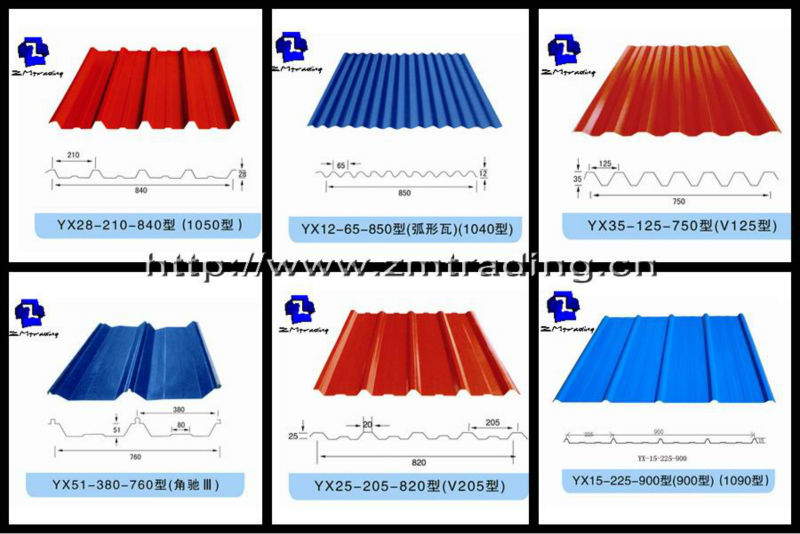 Types Of Roof Sheet Corrugated Zinc Roofing Sheet Waterproof Cheap Price Ibr Metal Roof Sheet