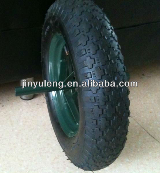 4.00-8 block pattern wheel barrow tyre for hand trolley