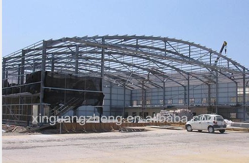 Light steel arch roof steel structure hangar
