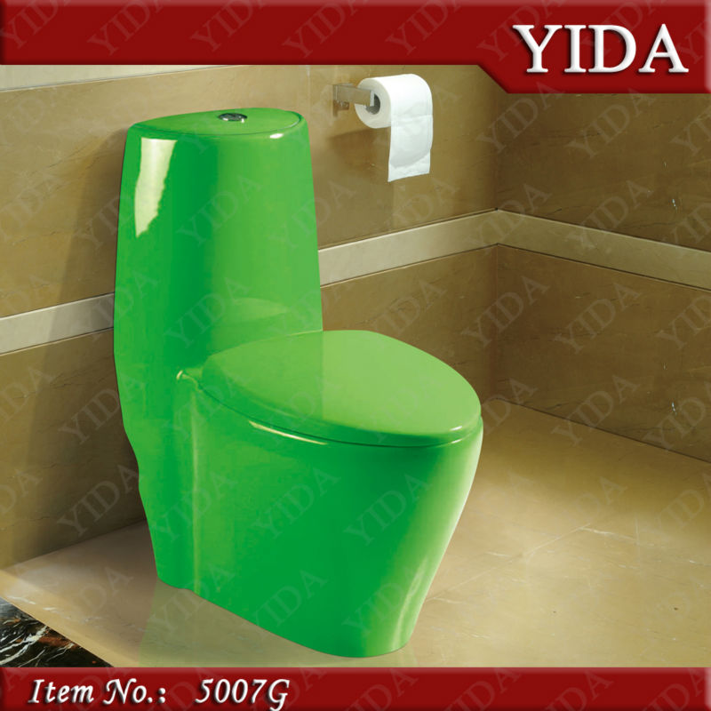 Green Color Toilet And Color Toilet Bowl For Bathroom Sanitary Ware