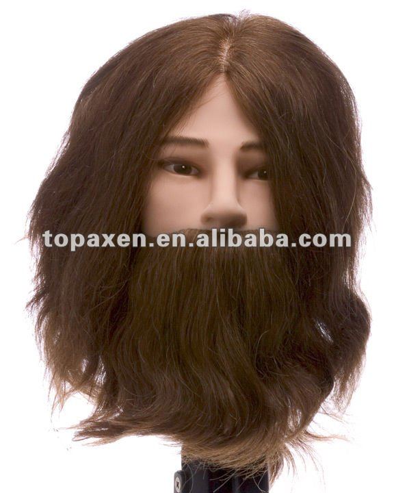 men's mannequin head with hair