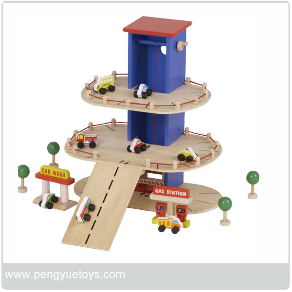 wooden car park toy