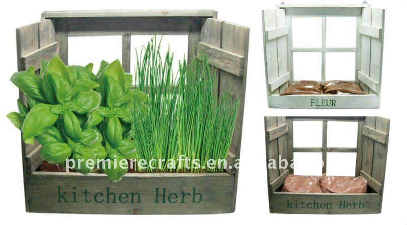 mini garten in der kuche, holz küche kräutertöpfen mini-garten diy pflanzer vertikalen garten, Design ideen