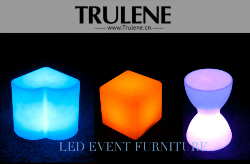 Waterproof Colorful Fluorescent Cafe Patio RGB Outdoor Led Bar Furniture
