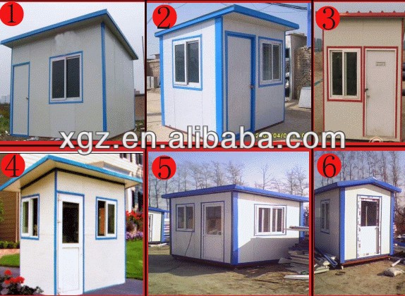 small steel structure prefab house with allumimum windows&doors