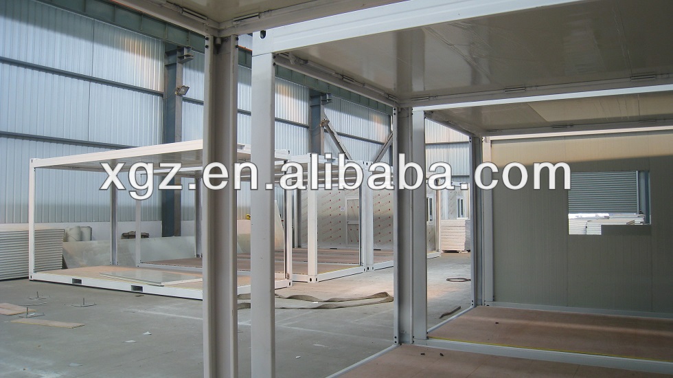 Steel frame 40 feet container house