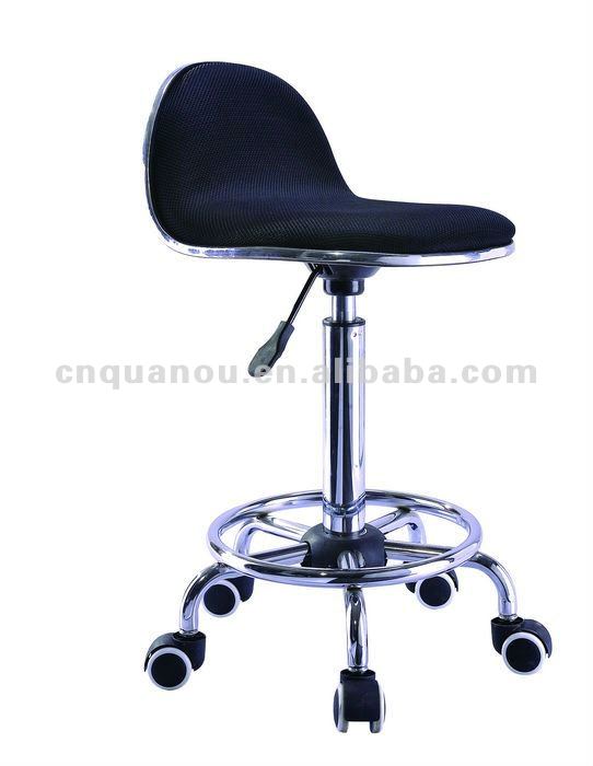 New Style Fabric Bar Stool Chair With Wheels Qo 220 1 Stools New Style Fabric Bar Stool Chair With Wheels Qo 220 1