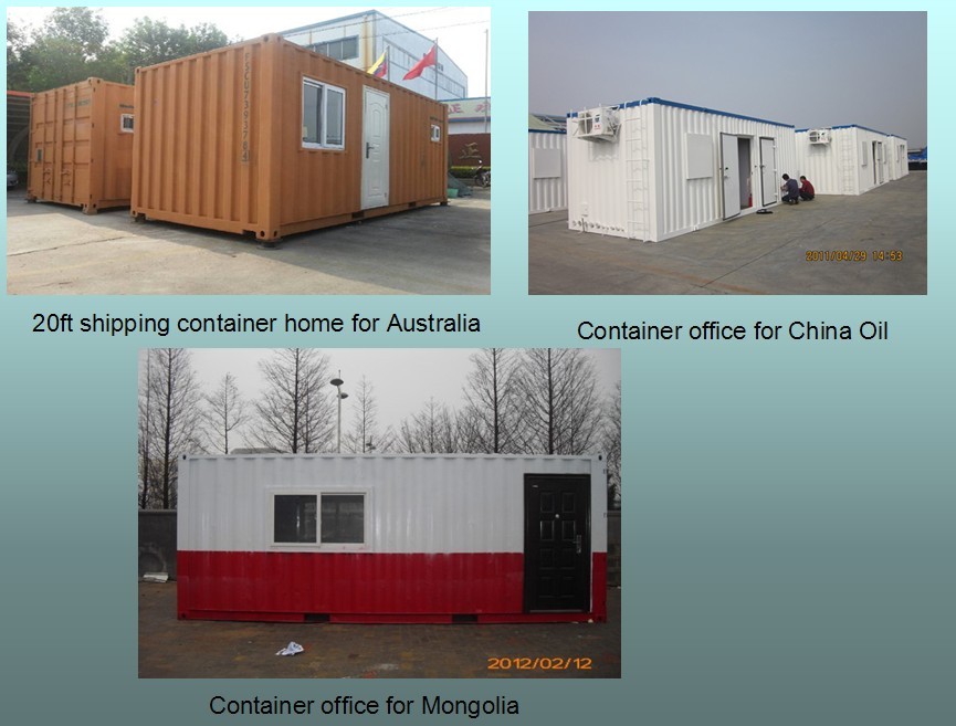 movable flat-pack furnished steel structure sandwich panel container house
