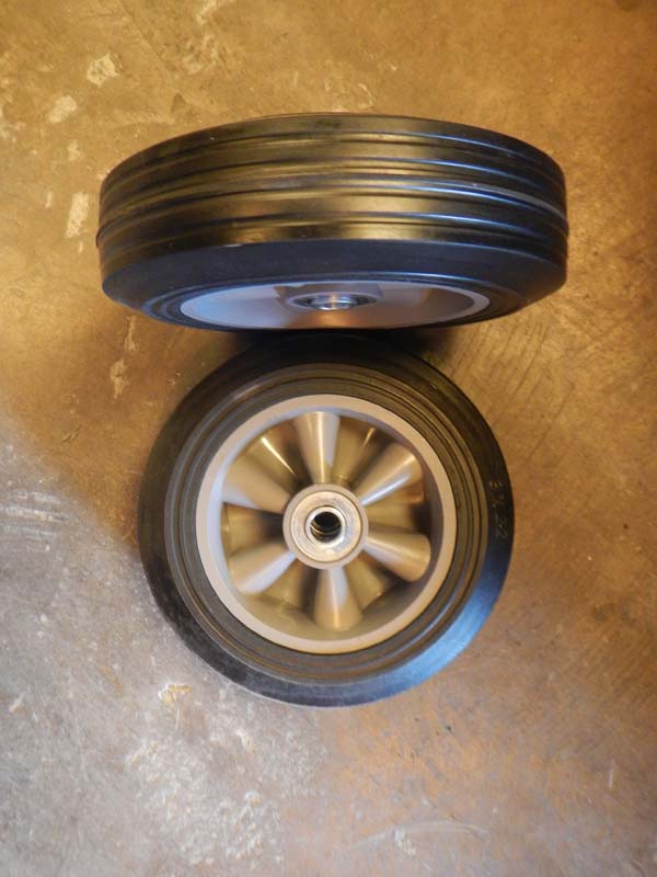 construction trolley rubber solid wheel 8*2.5
