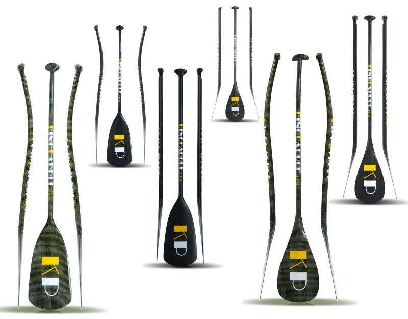 Carbon kevlar outrigger canoe paddle,Bent shaft outrigger paddle, View