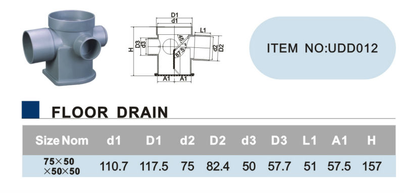 Pvc Floor Trap Size