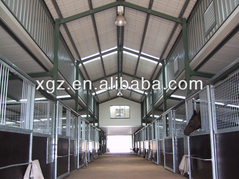 China modern design large span prefabricated steel horse stable with Good Quality