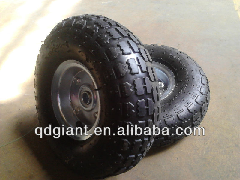 Multifunctional small rubber wheel and tires for trolley cart machine.