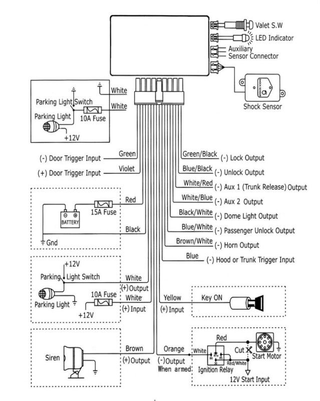 one way car alarm wiring diagram  2002 f250 stereo wiring