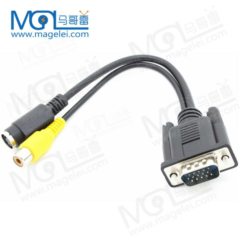 rf coax composite video to vga converter