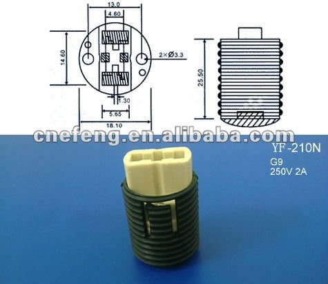 g9 halogen lamp holder