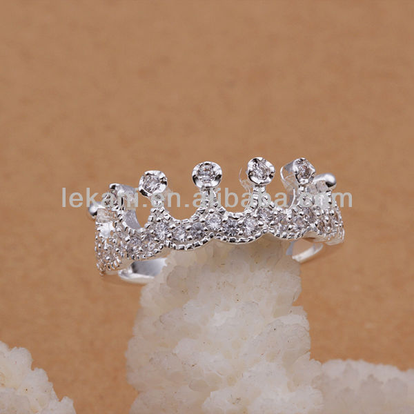 Hot New Model Royal Wedding Rings Crown Shaped Hot New Model Royal Wedding Rings Crown Shaped