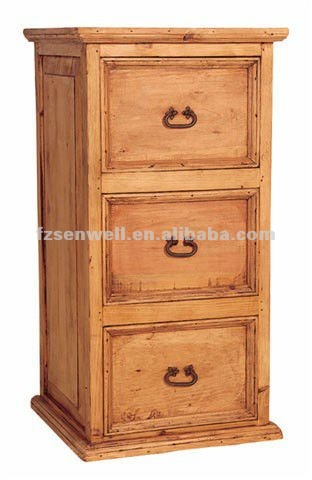 Rustic Pine File Cabinets 3 Drawer View Strorage Cabinet Senwell