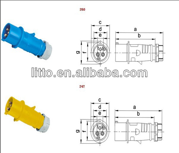 Ip44 Ce Industrial 3 Pin Plug Wiring Diagram - Buy 3 Pin Plug Wiring