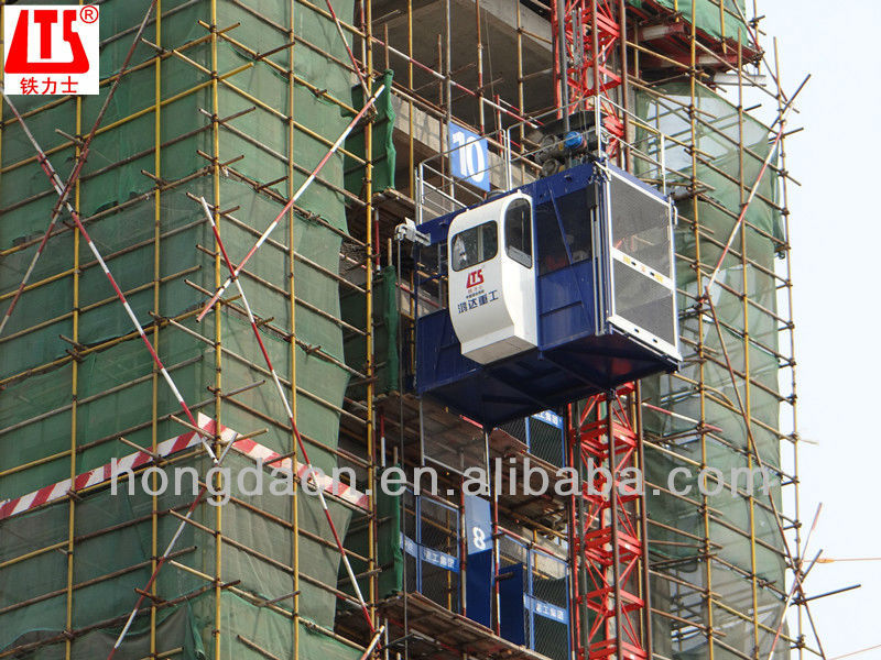 HONGDA High Quality double cage construction hoist elevator SC300 300P