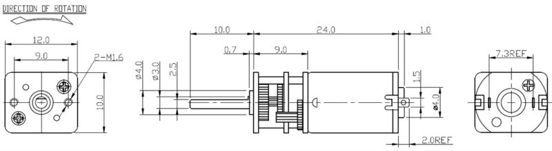 6V 12V DC Geared Motor Reversible, Micro Gear Motor for Auto Equipments