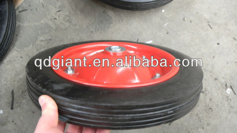 Solid rubber wheel 13x3