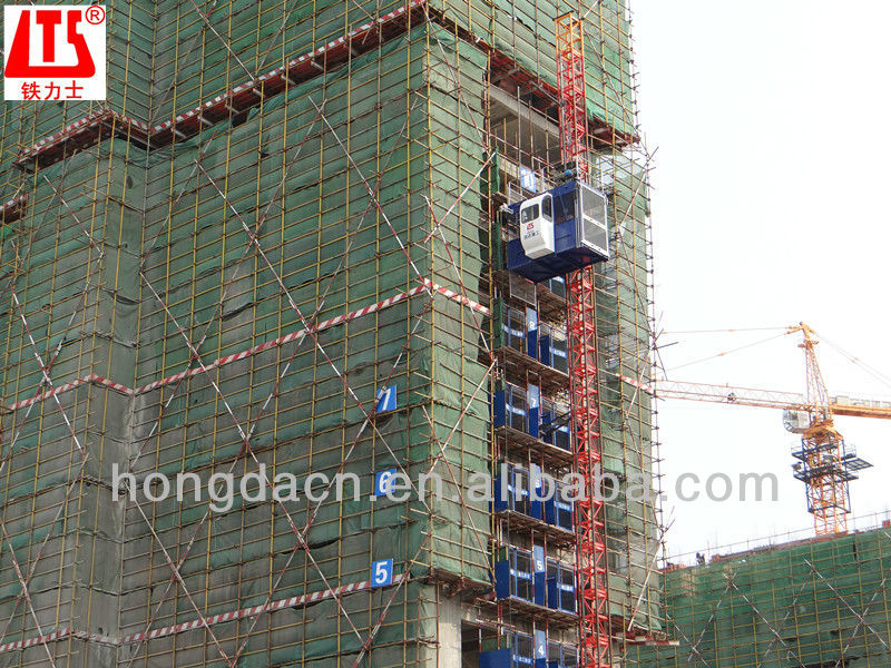 HONGDA HIGH QUALITY Construction Passenger Elevator SC200 200 Double Cages