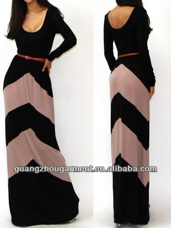 Estados Unidos Chevron De Color Bloqueado Manga Larga Talle Imperio Jersey  Vestido Maxi S M L 2014 - Buy Chevron De Color Bloqueado Manga Larga Talle  Imperio Jersey Vestido Maxi Product on Alibaba.com