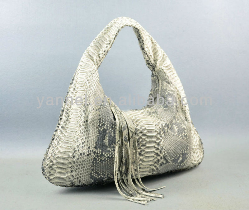 Exotic Skin Lady Hobo Bag Python Handbags Purse Genuine Exotic Skin Lady Hobo Bag Python Handbags Purse