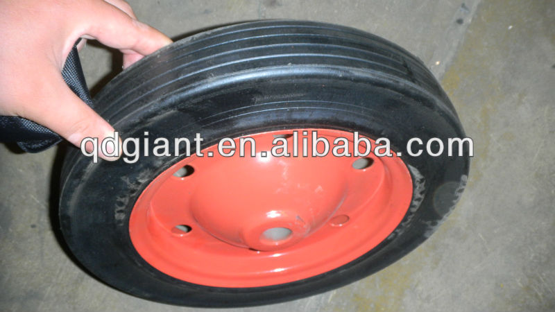 Solid rubber wheel 13x3