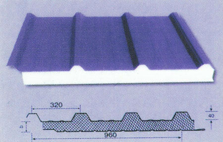 Lower price EPS insulated sanwich roof panels