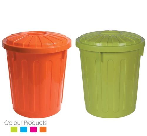 Plastic Trash Can With A Cover Colored Plastic Trash Can With A Cover