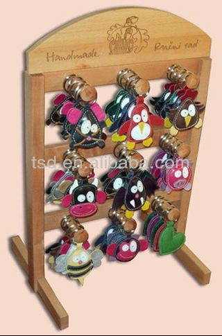 Tsd w920 Custom Promotion Countertop Wooden Keychain  
