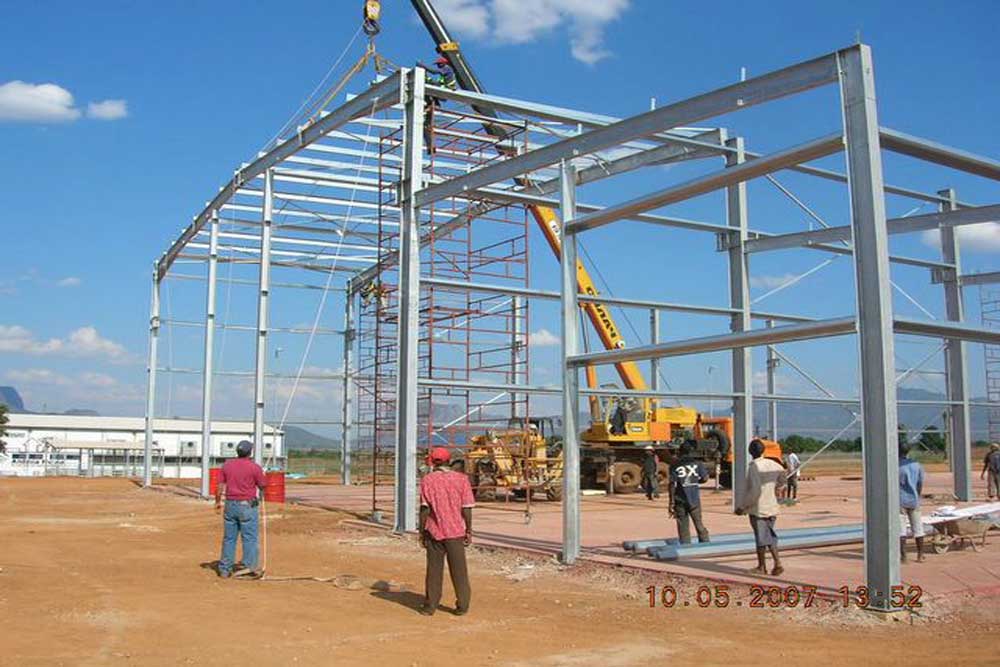 light fast install steel structure building