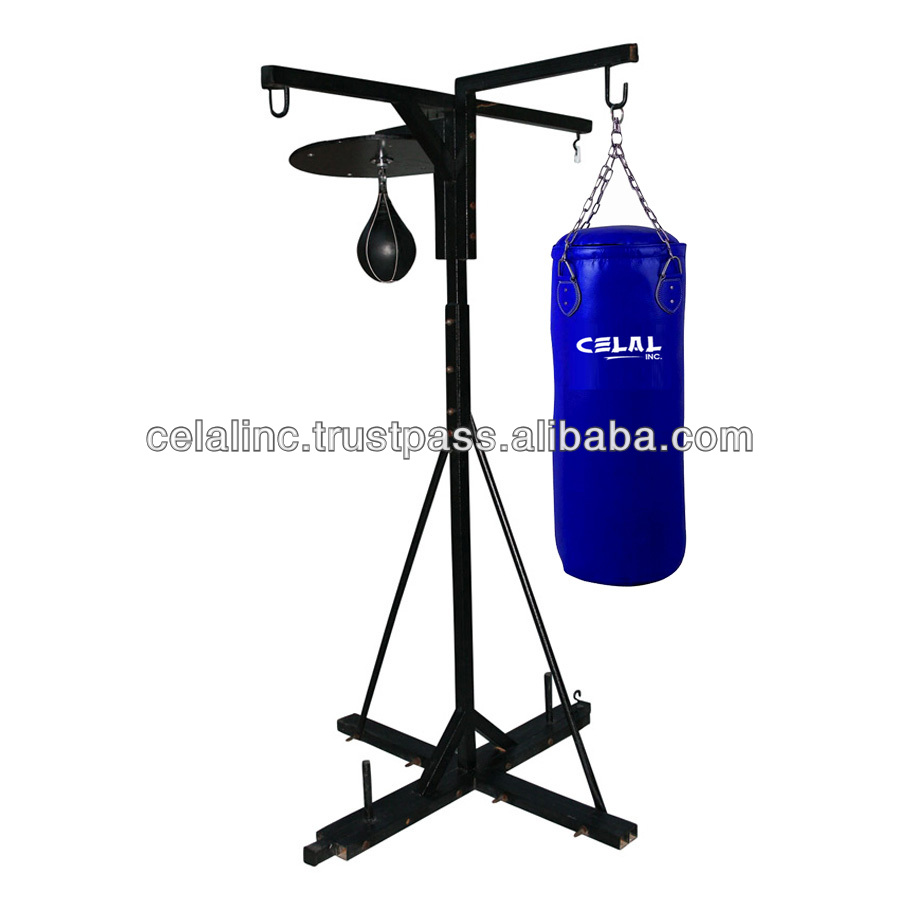 4 station heavy bag stand